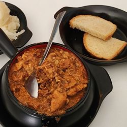 German Knodle - German goulash with potato salad!