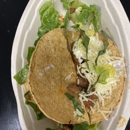 Dried up steal tacos