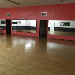 Anisa's School of Dance - Larger Studio with Sprung Hardwood Floors. Photo taken from the back corner of the room.