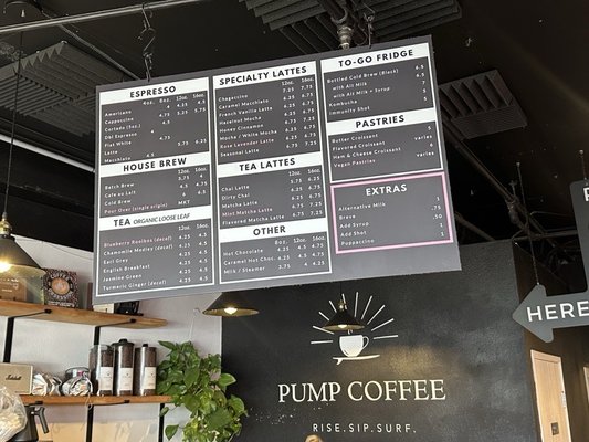 Menu photo 2 Pump Coffee San Diego, CA