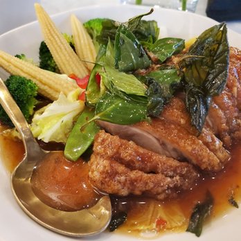 Sisters Thai - Crispy duck Ka prow 10/10 - Thai Near Me - Alexandria, Virginia Sisters Thai - Crispy duck Ka prow 10/10 - Thai Near Me - Alexandria, Virginia
