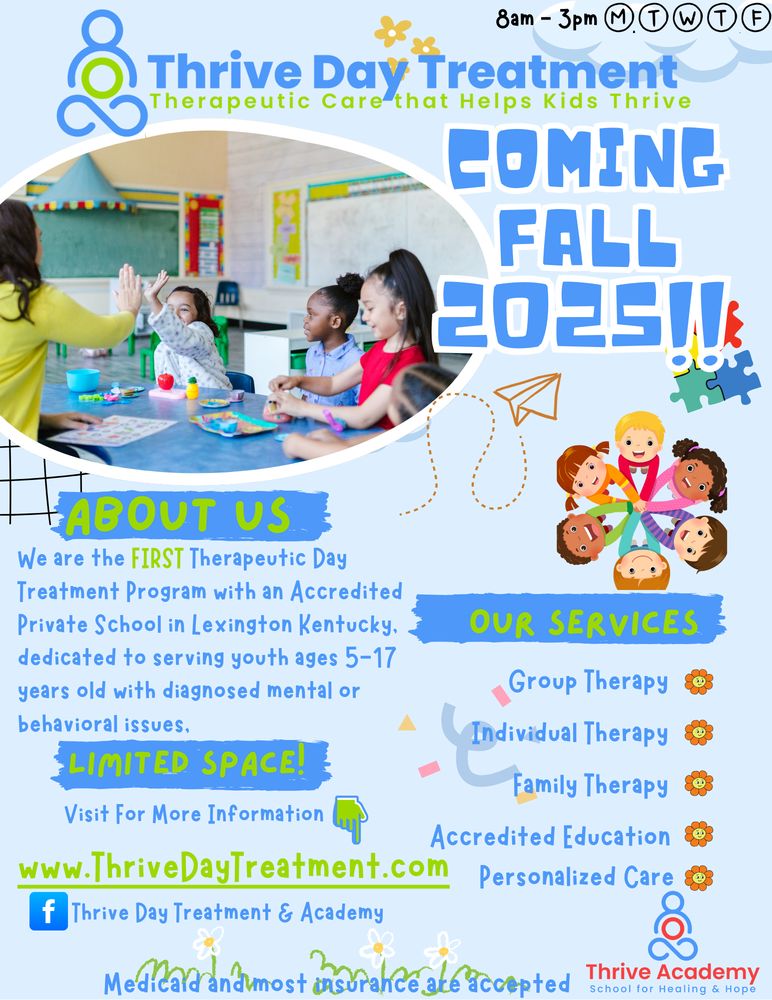 Thrive Day Treatment and Academy - grief counselor in Lexington-Fayette, KY