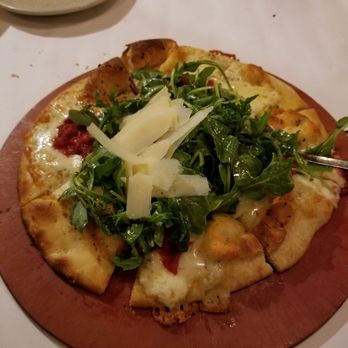 Francesca's On Chestnut - Arugula pizza. That crusty crust though! Yum - Italian Near Me - Chicago, Illinois