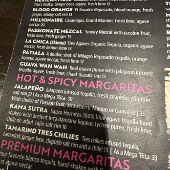 Mama Tigre - Drink menu - Mexican Near Me - Oakton, Virginia