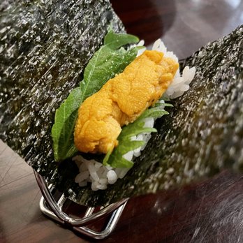 Waraku - uni hand roll - Izakaya Near Me - Torrance, California Waraku - uni hand roll - Izakaya Near Me - Torrance, California