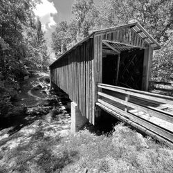 Elder Mill Covered Bridge - Covered bridge photos look so good in B&W