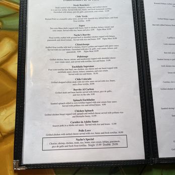 Nacho's Authentic Mexican - Menu - Mexican Near Me - Cabot, Arkansas