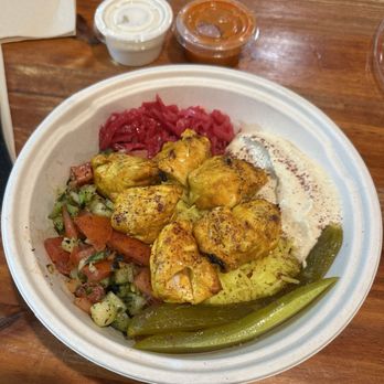 Zabaadi Kebabs - Chicken Kebab Bowl - Mediterranean Near Me - Norridge, Illinois Zabaadi Kebabs - Chicken Kebab Bowl - Mediterranean Near Me - Norridge, Illinois