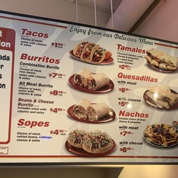 King Taco - Menu board 12/09/22 - Mexican Near Me - Pasadena, California