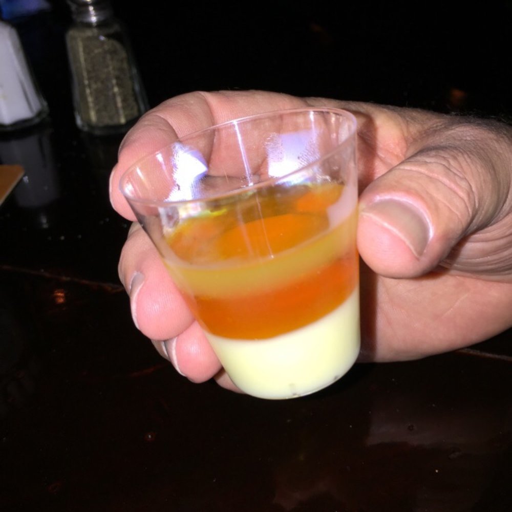 Saints & Scholars Pub - Candy corn Jell-O shot for Halloween - Irish Pub Near Me - Raleigh, North Carolina Saints & Scholars Pub - Candy corn Jell-O shot for Halloween - Irish Pub Near Me - Raleigh, North Carolina