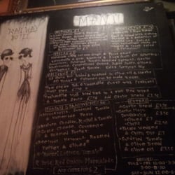 Railway Hotel - Pub menu. Vegetarian and vegan noms.