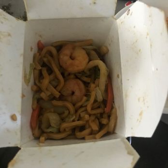 Golden City - Small shrimp lo mein half eaten - Chinese Near Me - Hampton, Virginia Golden City - Small shrimp lo mein half eaten - Chinese Near Me - Hampton, Virginia