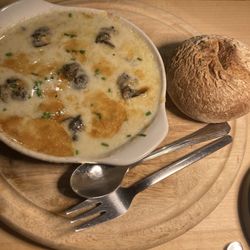 Früh bis spät - Weinbergschnecken in Gorgonzolasauce