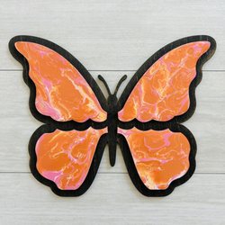 Stencil - A Mobile Craft Studio - Butterfly Paint Pour