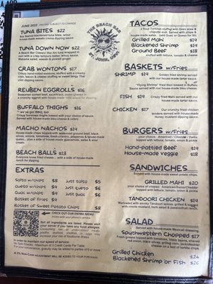 Menu photo 2 The Beach Bar Cruz Bay, VI