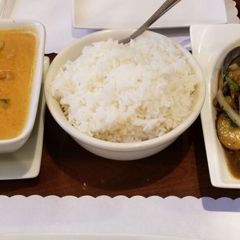 Thai Bamboo - Beef Panang Curry and Eggplant with Spicy Basil Sauce - Thai Near Me - Northridge, California Thai Bamboo - Beef Panang Curry and Eggplant with Spicy Basil Sauce - Thai Near Me - Northridge, California