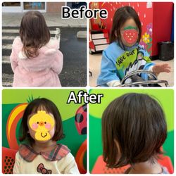Cookie Cutters Haircuts for Kids - Before and after haircut