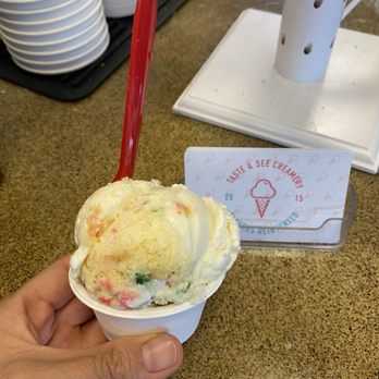 Taste & See Creamery - Birthday cake - Ice Cream & Frozen Yogurt Near Me - Redding, California Taste & See Creamery - Birthday cake - Ice Cream & Frozen Yogurt Near Me - Redding, California