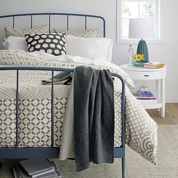 Crate & Barrel - Rory Blue Bed - Home Decor Near Me - Lyndhurst, Ohio Crate & Barrel - Rory Blue Bed - Home Decor Near Me - Lyndhurst, Ohio