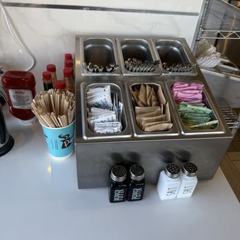 Penelope's Coffee & Tea - Condiment bar area - Coffee & Tea Near Me - Daly City, California Penelope's Coffee & Tea - Condiment bar area - Coffee & Tea Near Me - Daly City, California