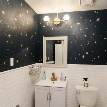 The Stargazer Salon - Bathroom - Hair Salons Near Me - Fort Worth, Texas The Stargazer Salon - Bathroom - Hair Salons Near Me - Fort Worth, Texas