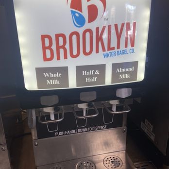 Brooklyn Water Bagel - Self Serve Cream/Milk Station 2 - Bagels Near Me - Lake Mary, Florida Brooklyn Water Bagel - Self Serve Cream/Milk Station 2 - Bagels Near Me - Lake Mary, Florida