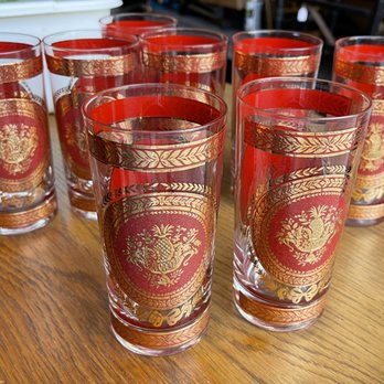 Wynne Home RVA - MCM Culver Cornucopia Set of 8 - Antiques Near Me - Midlothian, Virginia Wynne Home RVA - MCM Culver Cornucopia Set of 8 - Antiques Near Me - Midlothian, Virginia