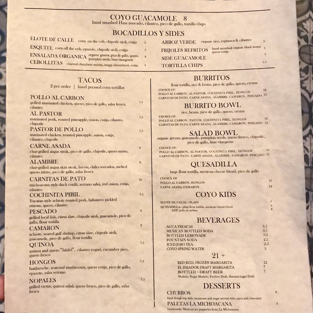 Coyo Taco - Mexican Near Me - Miami, Florida Coyo Taco - Mexican Near Me - Miami, Florida