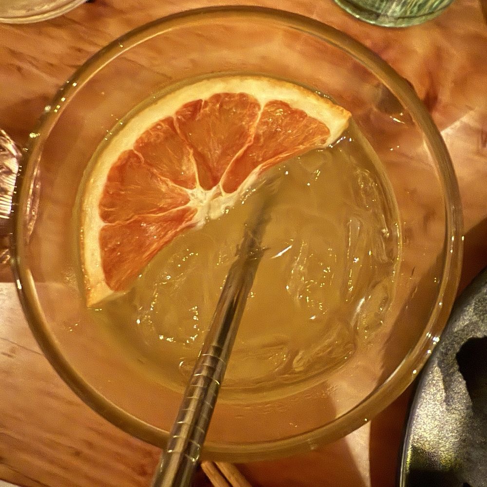 Obon Shokudo - ginger turmeric tonic - Japanese Near Me - Portland, Oregon Obon Shokudo - ginger turmeric tonic - Japanese Near Me - Portland, Oregon