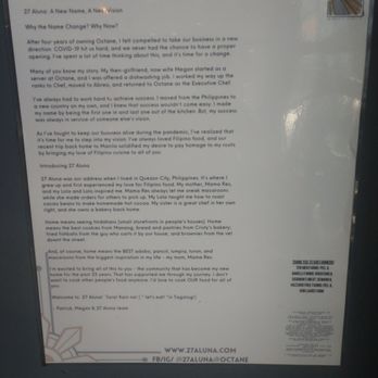 27 Aluna - The history of 27 aluna before it was called octane - Asian Fusion Near Me - Rockford, Illinois 27 Aluna - The history of 27 aluna before it was called octane - Asian Fusion Near Me - Rockford, Illinois