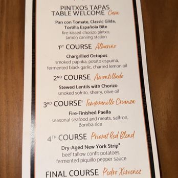 Vidrio - Fire and Fermentation wine dinner menu - Mediterranean Near Me - Raleigh, North Carolina