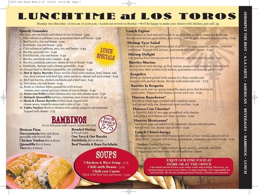 Menu photo 5 The Toros Brownsburg, IN Menu photo 5 The Toros Brownsburg, IN