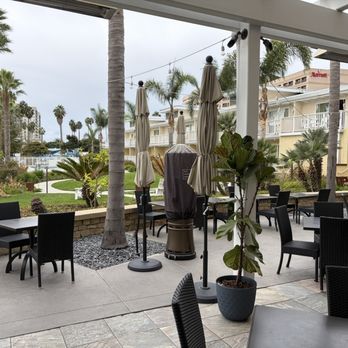 Beachside Restaurant and Bar - Restaurant patio with pool in BG that was previously (years ago) the dining area - New American Near Me - Marina del Rey, California