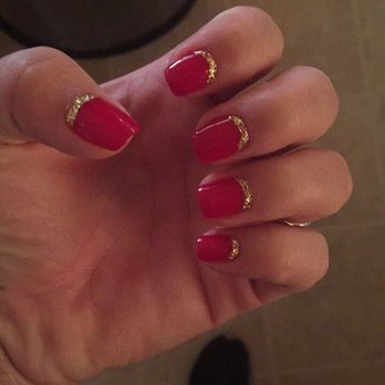 Aloha Nails And Spa - This is the gel color with design that I got 3 weeks ago. The pic is from the first day. It still looks really good. - Nail Salons Near Me - Riverside, California