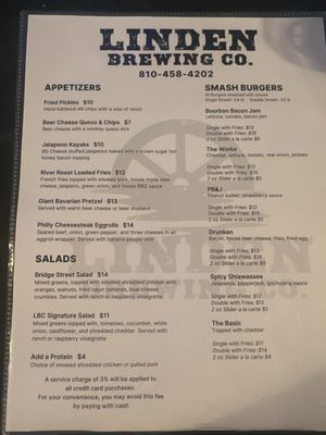 Menu photo 6 Linden Brewing Company Linden, MI