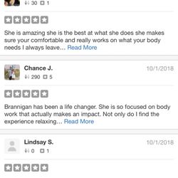 Reviews from clients on yelp