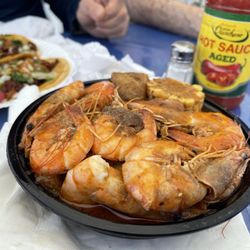 Cajun Shrimp - 1 lb of shrimp order, medium hot.
