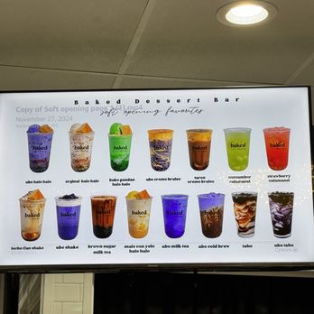 Baked Dessert Bar - Menu (Feb. 2025) - Desserts Near Me - West Covina, California
