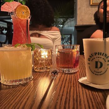 Dauphine’s - (L-R) Hurricane | State Street Cocktail | Old Hickory | Bourbon Milk Punch - Seafood Near Me - Washington, DC, District of Columbia