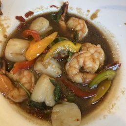 Spicy Scallop & Shrimp (partially eaten)