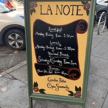 La Note - French Near Me - Berkeley, California