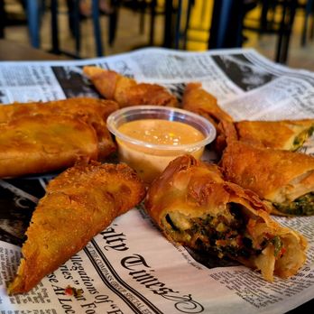 The Ridge Bar & Grill - Southwest Eggrolls (chicken, corn, and black beans ) - Burgers Near Me - Chicago Ridge, Illinois The Ridge Bar & Grill - Southwest Eggrolls (chicken, corn, and black beans ) - Burgers Near Me - Chicago Ridge, Illinois