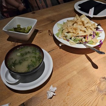 Wokcano - Miso soup and salad - Chinese Near Me - Valencia, California