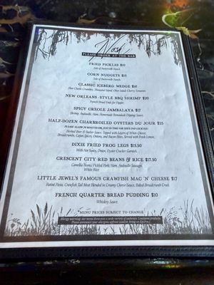 Menu photo 2 The Evangeline Swamp Room Los Angeles, CA Menu photo 2 The Evangeline Swamp Room Los Angeles, CA
