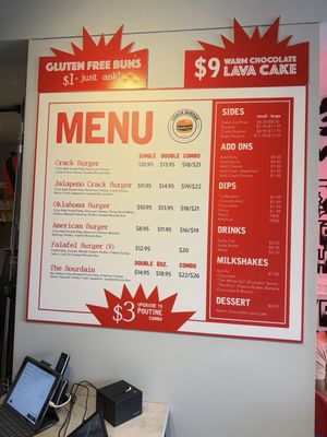 Menu photo 1 Crack Burger Toronto, ON Menu photo 1 Crack Burger Toronto, ON
