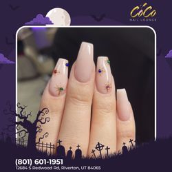 Coco Nail Lounge - Get your ghoulish glow on with our special Halloween nail packages.
