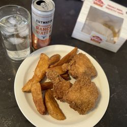 Krispy Krunchy Chicken - Fried Signature Chicken and wedges