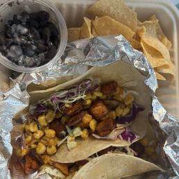Sweet potato taco plate Sweet potato taco plate