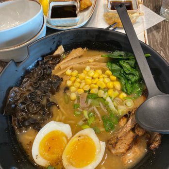 Akane Ramen - Garlic miso ramen, gyoza, and chicken karaage (some of the best we've had) - Ramen Near Me - Mill Creek, Washington