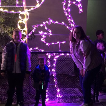 Zoo Lights - At the top of the gondola. With my boys - Festivals Near Me - Oakland, California